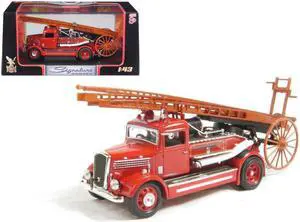 1938 Dennis Light Four Fire Engine Red 1/43 Diecast Car Model by Road Signature