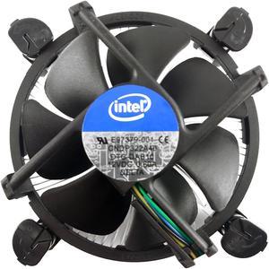 Intel Core i3 i5 i7 Socket 1151 1150 1155 1156 4-Pin Connector CPU Cooler With Aluminum Heatsink & 3.5-Inch Fan With Pre-Applied Thermal Paste For Desktop PC Computer
