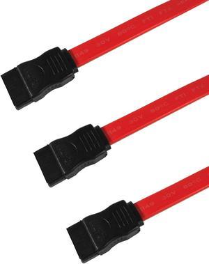 TRONWIRE 3-Pack Straight SATA III Cable 6.0 Gbps 13-inches