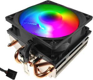 TRONWIRE TW-15 RGB LED CPU Cooler With Copper Core Base & Aluminum Heatsink & 4-Pin PWM 92mm Fan With Pre-Applied Thermal Paste For AMD Socket AM5 AM4 FM2 FM1 AM3 AM2 1207 940 939 754