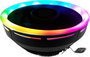 TRONWIRE TW-12 RGB LED CPU Cooler With Aluminum Heatsink & 4-Pin PWM 120mm Fan With Thermal Paste For Intel AMD Universal Socket 1200 1151 1150 AM3 AM2 Desktop PC Computer