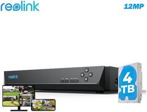 Reolink 16CH NVR 4TB HDD Built-in, Support up to 12MP, 16-Channel PoE NVR for 24/7 Continuous Recording