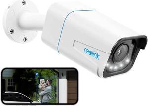 Reolink B82L 4K Bullet Smart PoE Camera with Spotlight & Color Night Vision, 5X Optical Zoom, Two-Way Audio