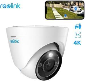 Reolink D83L 4K Dome Security IP Camera with Color Night Vision 3X Optical Zoom TwoWay Audio PersonVehicle Detection