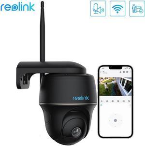 Reolink Argus Series P21 Black Smart 4MP Pan & Tilt Camera with Spotlights, Person/Vehicle Detection, Dual-Band WiFi