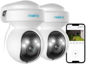 Reolink  2pcs E1 Outdoor Pro 4K Smart PTZ Wi-Fi 6 Camera with Auto Tracking, 3X Optical Zoom,  Dual-Band WIFI