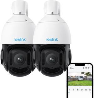 Reolink  2pcs RLC-823A 16X Smart 4K UHD PoE PTZ IP Camera with Auto Tracking, 16X Optical Zoom