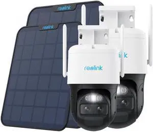 Reolink 2pcs Trackmix LTE With Reolink Black Solar Panel 2 Dual-Lens 4G PTZ Camera with Auto-Zoom Tracking Reolink 2pcs Trackmix LTE With Reolink Black Solar Panel 2 Dual-Lens 4G PTZ Camera with Auto-Zoom Tracking