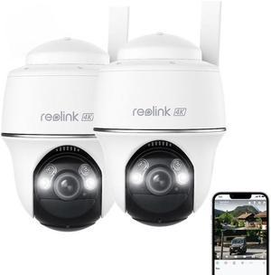 Reolink  2pcs Go PT Ultra 4K 8MP Wireless 4G LTE PT Battery Camera with Color Night Vision