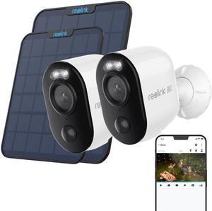 Reolink  2pcs Argus 3 Ultra With Black Solar Panel 2 4K Battery/Solar-Powered Standalone WiFi Camera with Color Night Vision