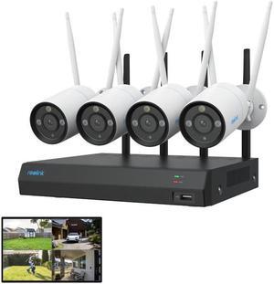 Reolink 4K Security Kit with Next-Gen Wi-Fi 6, WIFI Security Camera Systems, 12 Channel NVR and 4pcs 4K WIFI Camera