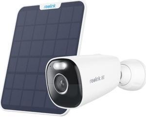 Reolink Argus Eco Ultra with 6W Solar Panel 2 Smart 4K Standalone Battery Camera with 5/2.4GHz WiFi, Color Night Vision