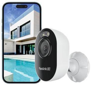 Reolink Lumus Pro - Compact 4K Wi-Fi 6 Camera with Spotlight Night Vision and Person/Vehicle/Animal Detection, F1.6 Super Aperture