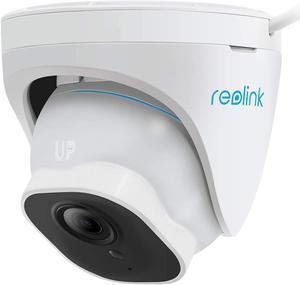Reolink 5MP Outdoor PoE Security IP Camera Smart Human/Vehicle Detection Audio Work with Google Assistant Dome Camera RLC-520A