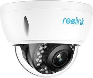Security Camera Outdoor, REOLINK 4K Home Security Camera System with 5X Optical Zoom, IK10 Vandalproof PoE IP Surveillance, Human/Vehicle Detection, Up to 256GB SD Card, Audio Recording, RLC-842A