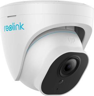Reolink Security Camera Outdoor, IP PoE Dome Surveillance Camera, Smart Human/Vehicle Detection, Work with Smart Home, 100ft 5MP HD IR Night Vision, Up to 256GB Micro SD Card - RLC-520A