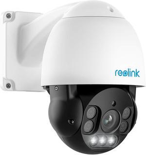 Reolink PTZ Camera Outdoor 8MP, PoE IP Security Video Surveillance,5X Optical Zoom Auto Tracking, 3pcs Spotlights 196 Ft Color Night Vision, Two Way Audio, Up to 256GB SD Card(Not Included), RLC-823A
