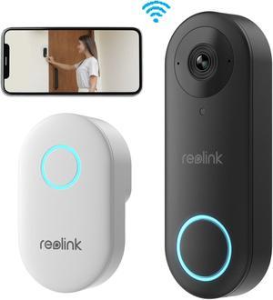 REOLINK Doorbell Camera Wired, Smart WiFi Video Doorbell w/Chime, 5MP Ultra HD Night Vision, 180 Wide Angle Motion Human Detection, 5G/2.4GHz WiFi, 2 Way Talk, Local Storage Works w/Google Assistant
