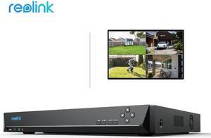 REOLINK 36 Channel 12MP PoE NVR Video Recorder, Capacity Up to 48TB Supports 6K 4K 5MP 4MP PoE/WiFi Cameras, Alarm In/Out 2-Way Audio