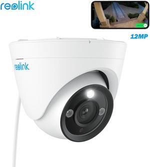 REOLINK 12MP PoE Dome Camera Outdoor, 93° Wide Angle,700lm Color Night Vision, Human/Vehicle/Pet Detection, Two Way Talk, Up to 256GB microSD Card
