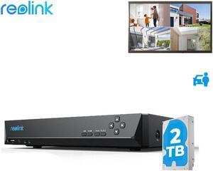 Reolink 8CH NVR 2TB HDD Built-in, Support up to 12MP, 8-Channel PoE NVR for 24/7 Continuous Recording