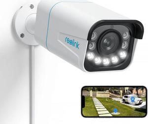 REOLINK 4K PoE Security Outdoor IP Camera with Human/Vehicle Detection, 5X Optical Zoom, Motion Spotlight, Color Night Vision, Time-Lapse, Two-Way Talk, 256GB SD Card(Not Included) Storage, RLC-811A