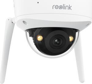 REOLINK 4K Wi-Fi 6 Security Camera with 125° Viewing Angle, Outdoor Camera with IK10 Vandal-Proof, Color Night Vision, Smart Detection, Two-Way Audio, Local Storage, Non-PT Cam, RLC-840WA