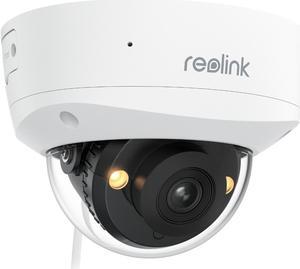 REOLINK RLC-840A 4K PoE IP Camera 125 Degree, Color Night Vision with 3000K Spotlight, IK10 Vandal Proof, Human/Vehicle/Animal Smart Detection, 2 Way Talk, Up to 256GB microSD Card