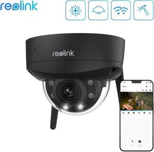 Reolink 4K 8MP WiFi 5 Camera RLC-843WA 5X Optical Zoom Color Night Vision IK10 Vandal-Proof with IP67 Weatherproof Two Way Audio, Person/Car/Pet Detection IP Security Camera