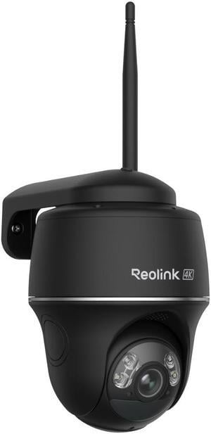 Reolink Argus PT Ultra 4K Battery Security Cameras Wireless Outdoor, 360° Pan Tilt Solar, 8MP Color Night Vision, 2.4/5 GHz Wi-Fi, No Monthly Fee, Home Hub Compatible