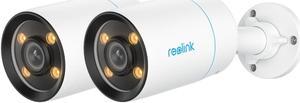 Reolink CX810 4K PoE Camera ColorX 4K HD Spotlight Full Color Night Vision F1 Super Aperture 1/1.8" sensor with 2-Way Audio, Person/Vehicle/Animal Detection IP67 Weatherproof IP Security Camera