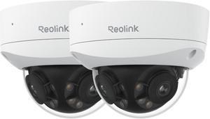Reolink Duo 3V PoE 8K 16MP 180° Dual-Lens PoE IP Camera, IK10 Vandal-Proof, Person/Vehicle/Animal Detection, Spotlight Color Night Vision, IP67 Weatherproof 2 Cameras