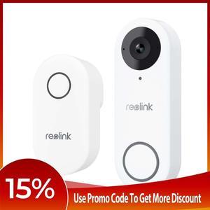 Reolink  Video 5MP Doorbell Camera Smart 2K+ Wired PoE Video Doorbell with Chime, Smart Person Detection Works with Reolink NVRs, 24/7 Recording