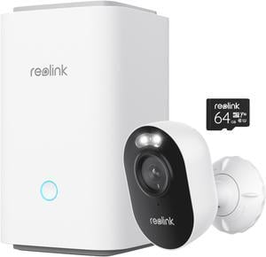 Reolink Home Hub with Lumus 2K Smart Wi-Fi Camera with Color Night Vision and 2.4/5 GHz Wi-Fi