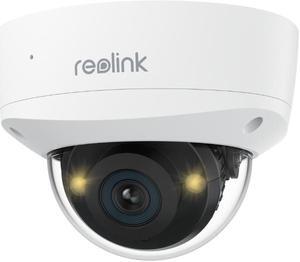 REOLINK RLC-1240A First 12MP Vandalproof PoE Security Camera,145° Wide Viewing Angle, Featuring Color Night Vision, Two-Way Audio, Smart Person/Vehicle/Animal Detection, IP67 Weatherproof