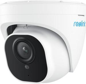 Reolink Security Camera Outdoor, IP PoE Dome Surveillance Camera, Smart Human/Vehicle Detection, Work with Smart Home, 100ft 5MP HD IR Night Vision, Up to 256GB Micro SD Card - RLC-520A