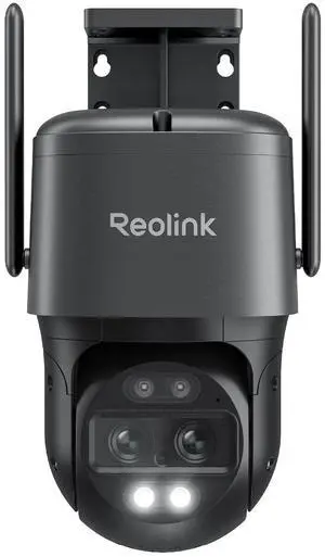Reolink 4K 8MP Dual Lens Outdoor Security Camera, PTZ Camera with Auto Tracking, 2.4/5GHz WiFi Smart Person/Vehicle Detection, 6X Hybrid Zoom, Color Night Vision, TrackMix WiFi Gray
