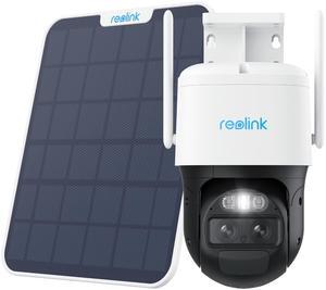 Reolink Trackmix with 6W Solar Panel,Solar Security Camera, Wireless Outdoor Camera, 2K WiFi Battery Camera with Auto-Zoom Tracking, Dual-Band WIFI, No Monthly Fee