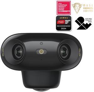 Reolink Argus 4 Pro 4K Solar Security Camera, ColorX Night Vision, 180° Blindspot-Free View, Wireless Outdoor Camera with Dual-Band Wi-Fi 6, Smart AI Detection, Home Hub Compatible Black