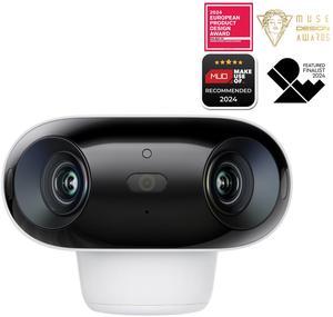 Reolink Argus 4 Pro 4K Solar Security Camera, ColorX Night Vision, 180° Blindspot-Free View, Wireless Outdoor Camera with Dual-Band Wi-Fi 6, Smart AI Detection, Home Hub Compatible