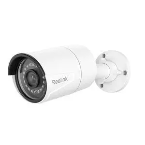 Reolink 5MP HD Outdoor POE Security Camera Smart Human/Vehicle Detection Audio Work with Google Assistant Bullet Camera RLC-510A