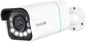 REOLINK 4K PoE Security Outdoor IP Camera with Human/Vehicle Detection, 5X Optical Zoom, Motion Spotlight, Color Night Vision, Time-Lapse, Two-Way Talk, 256GB SD Card(Not Included) Storage, RLC-811A