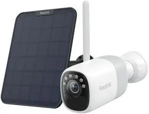 Reolink 2K Wireless Battery Outdoor Security Camera, ColorX Night Vision, Wi-Fi 6, 10s Pre-recording, Reolink Altas with Solar Panel 2 6W Black 1-Pack