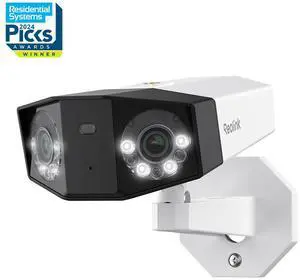 REOLINK Duo 3 PoE 16MP 8K UHD Dual-Lens PoE Security Camera with 180° Panoramic View, Motion Track, F1.6 Color Night Vision, Person/Vehicle/Animal Detection, Supports 24/7 Recording,
