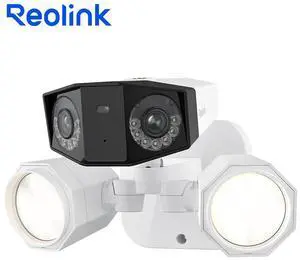 REOLINK Duo Floodlight PoE Wired Camera, 4K Floodlight, 180 Degree Ultra-Wide Angle, Human/Vehicle/Pet Alerts, 1800 Lumen Floodlights, Two Way Talk, for PoE Security Camera System Outdoor
