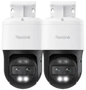 Reolink TrackMix PoE-2Pack 4K PTZ Security Camera System Outdoor, Home IP PoE 360 Camera with Dual-Lens, Auto 6X Hybrid Zoomed Tracking, 355° Pan & 90° Tilt AI Detection