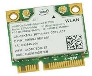 5K9GJ - WiFi Card Intel Centrino-N 6235 Mini PCI-E 300Mbps; 802.11a/b/g/n Half-Height Bluetooth 4.0 XPS 14