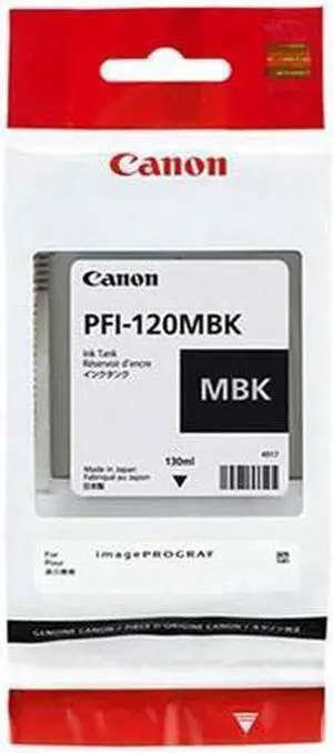 Canon PFI-120MBK Pigment Matte Black Ink Tank 130ml by CES Imaging