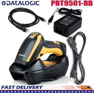 Datalogic PowerScan PBT9501-RB 1D 2D Bluetooh Barcode Scanner W/ USB Cable +Base