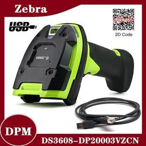 Zebra DS3608-DP20003VZCN Ultra-Rugged 1D/2D/DPM Handheld USB Barcode Scanner Kit Zebra DS3608-DP20003VZCN Ultra-Rugged 1D/2D/DPM Handheld USB Barcode Scanner Kit
